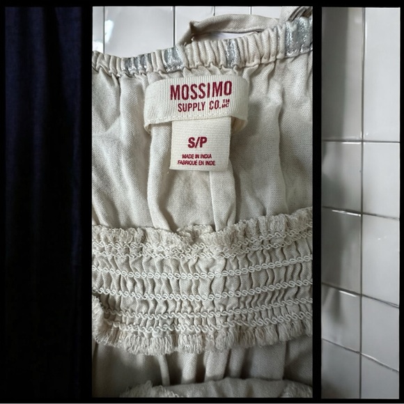 Mossimo Supply Co.  Maxi Dress ivory with metallic Silver Size Small - Picture 9 of 12